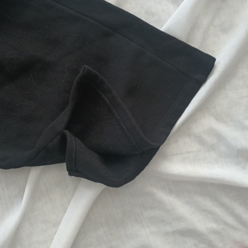 Victoria's Secret Pink- Flare Sweatpants L XL XXL Black Split Hem P Logo Bootcut - Picture 3 of 8